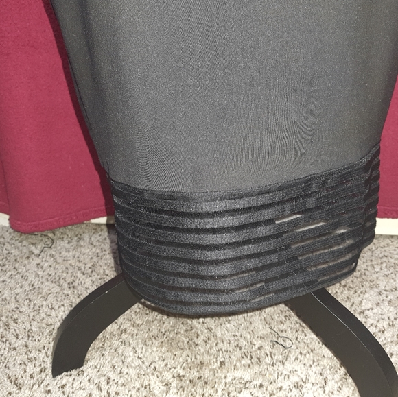 TED BAKER LONDON Lucette Mesh Bodycon Black Dress - Picture 4 of 10